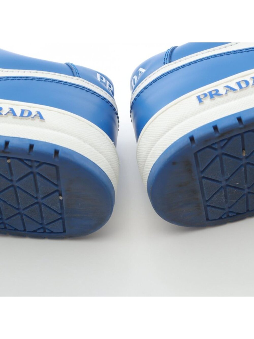 Prada Lada Sneakers Downtown Blue White Leather - Picture 6 of 9